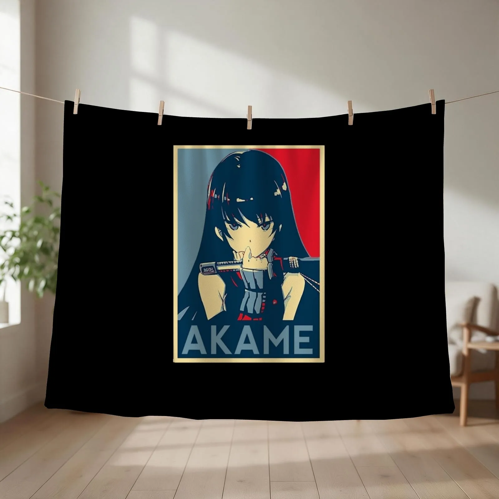 Akame ga Kill - Akame waifu! Throw Blanket Thins warm winter for sofa Single Blankets