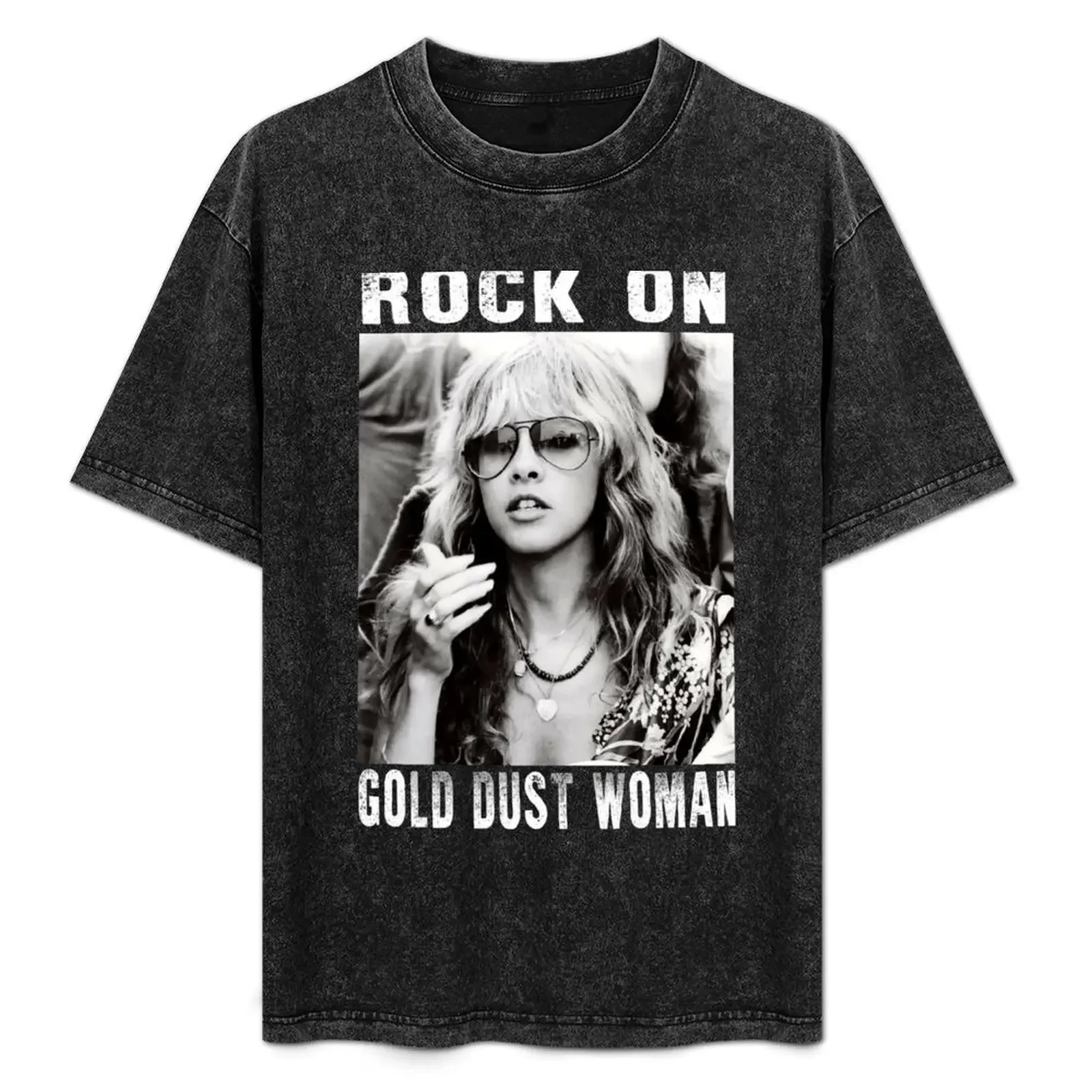

Rock On Gold Dust Woman Stevie Nicks T-Shirt blue archive quick-drying Luxury man summer top men t shirts
