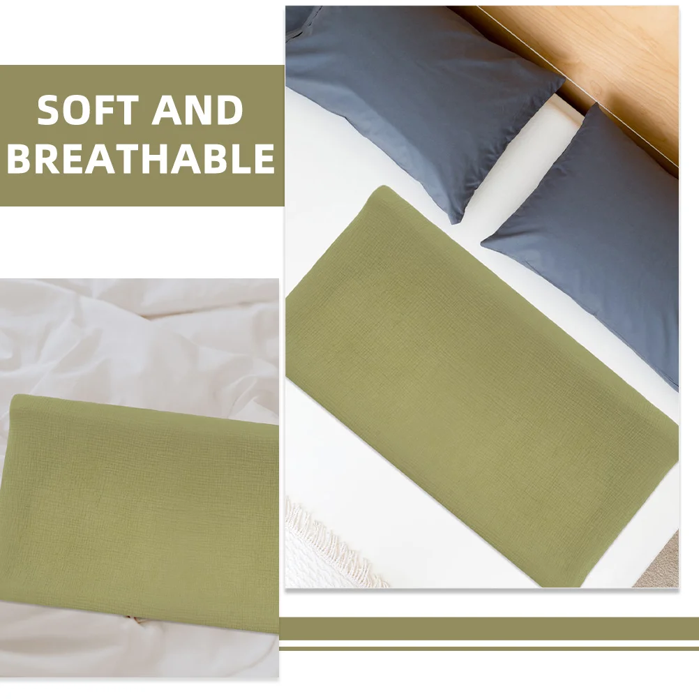 2 قطعة غطاء وسادة تغيير الموسلين لينة تنفس قابل للغسل المجهزة حفاضات تغيير الجدول الوسادة للحضانة طفل الفتيان الفتيات القطن