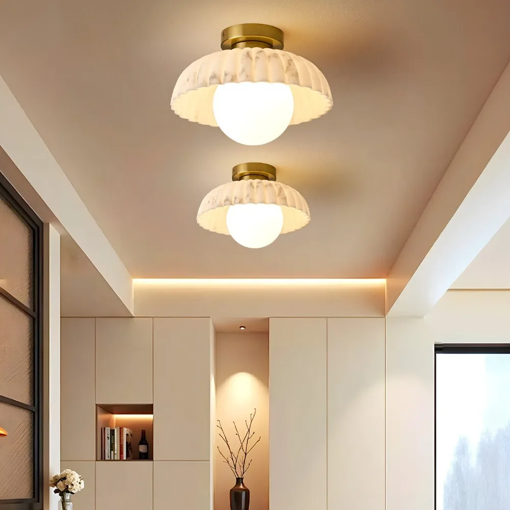 Nordic Family Farmhouse Ceiling Light Flower Ceiling Lamp Suitable Corridors,cloakrooms,porches,bedrooms,foyers Lighting Fixture