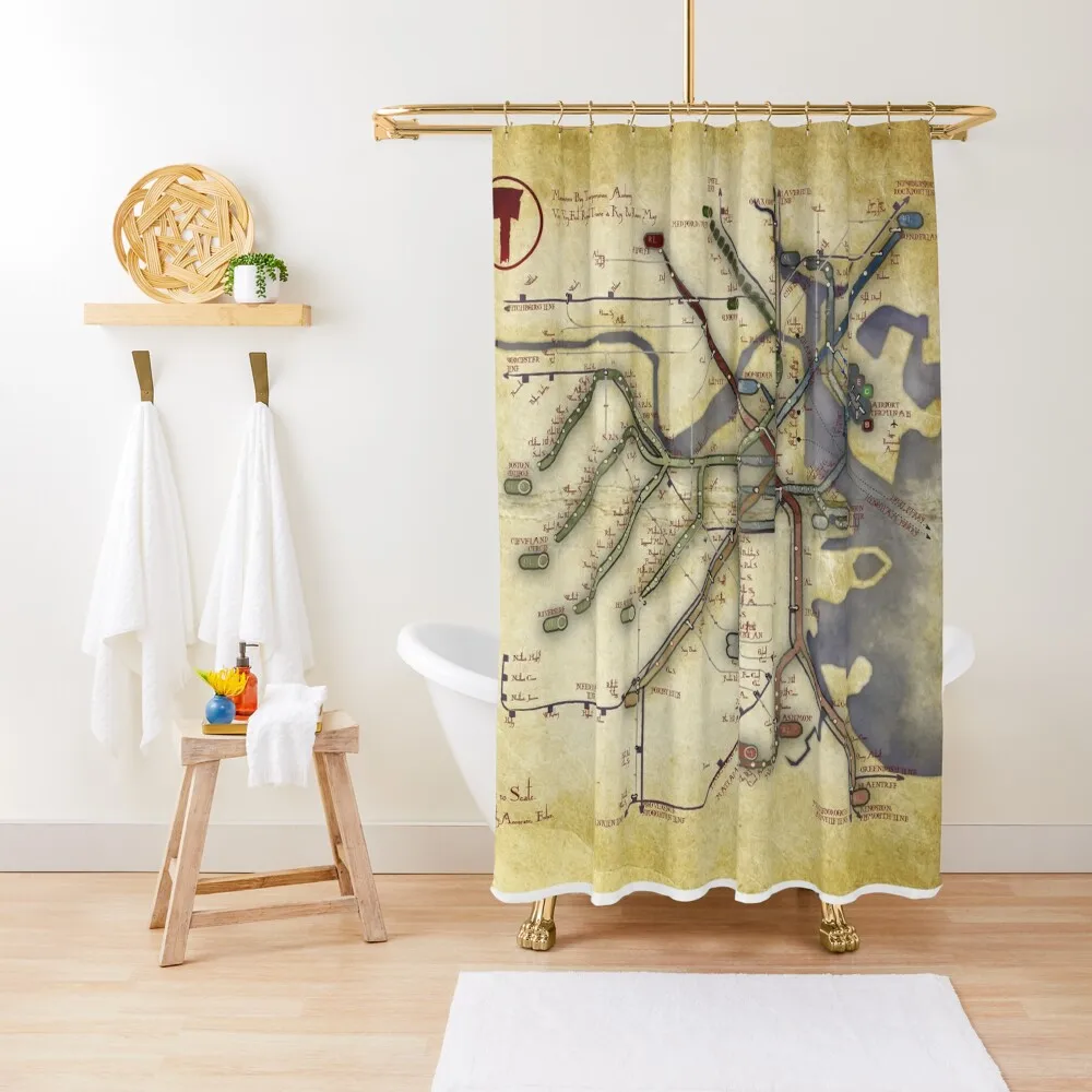 

An Ancient T Map Shower Curtain Cute Shower Modern Accessory Bathrooms Shower For Bathroom Modern Showers For Bathroom Curtain