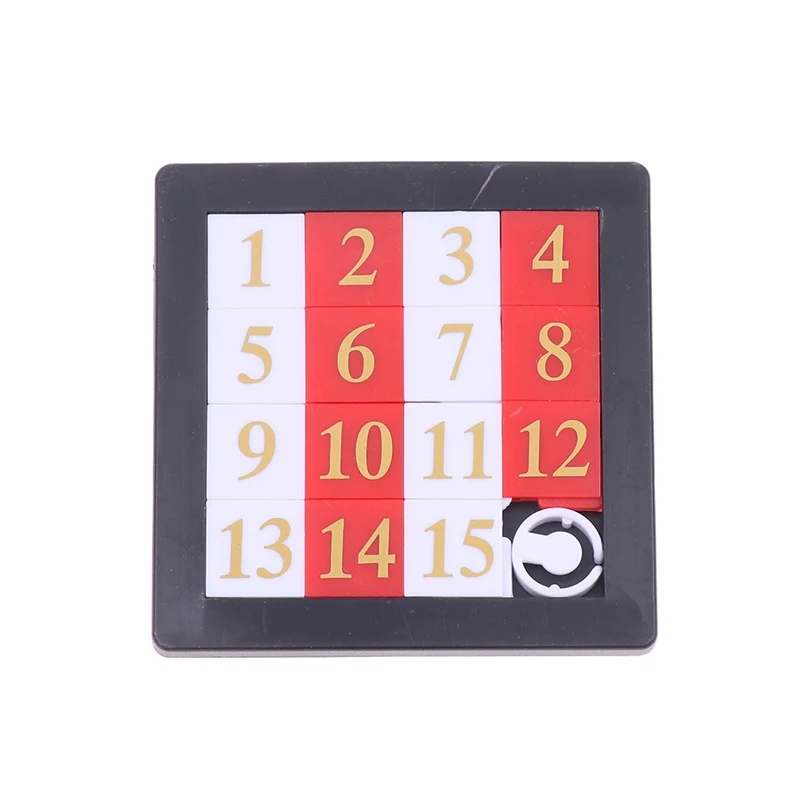 1Set 1-15 Number Slide Puzzle Brain Puzzle Games Exercise The Brain Educational Toy Developing for Children Toys'