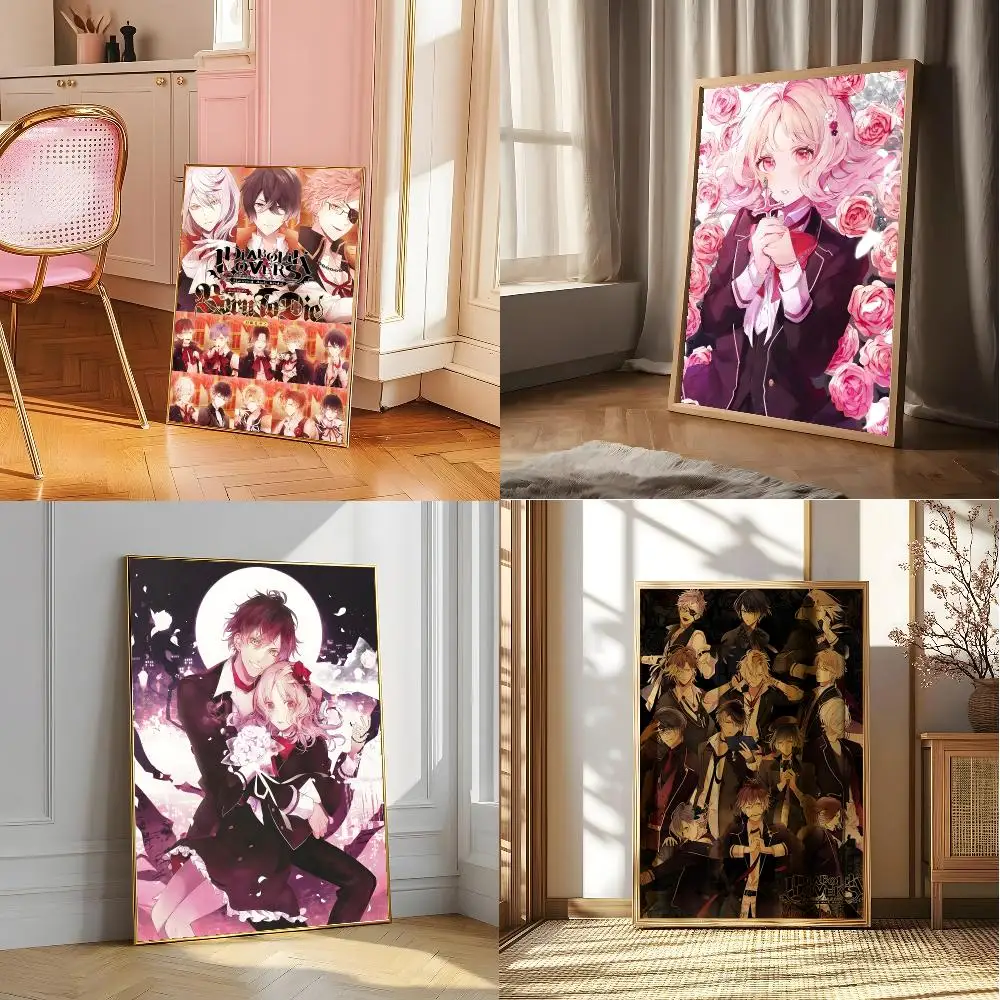 D-DIABOLIK LOVERS GAMES Poster Posters Sticky Vintage Room Home Bar Cafe Decor Kawaii Room Decor