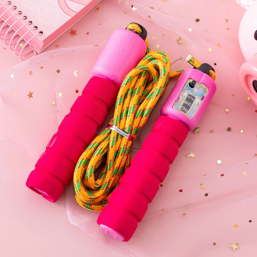 2 Pcs Automatic Child Jump Rope Braided Jumping Ropes Electronic Counting Eletronic