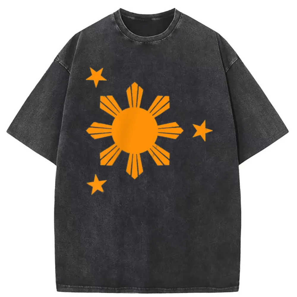 

Men Filipino Philippines Sun Stars Graphic Men Tshirts Summer/Autumn Oversized Japan Style Long Sleeve Tees Man Sweatshirts