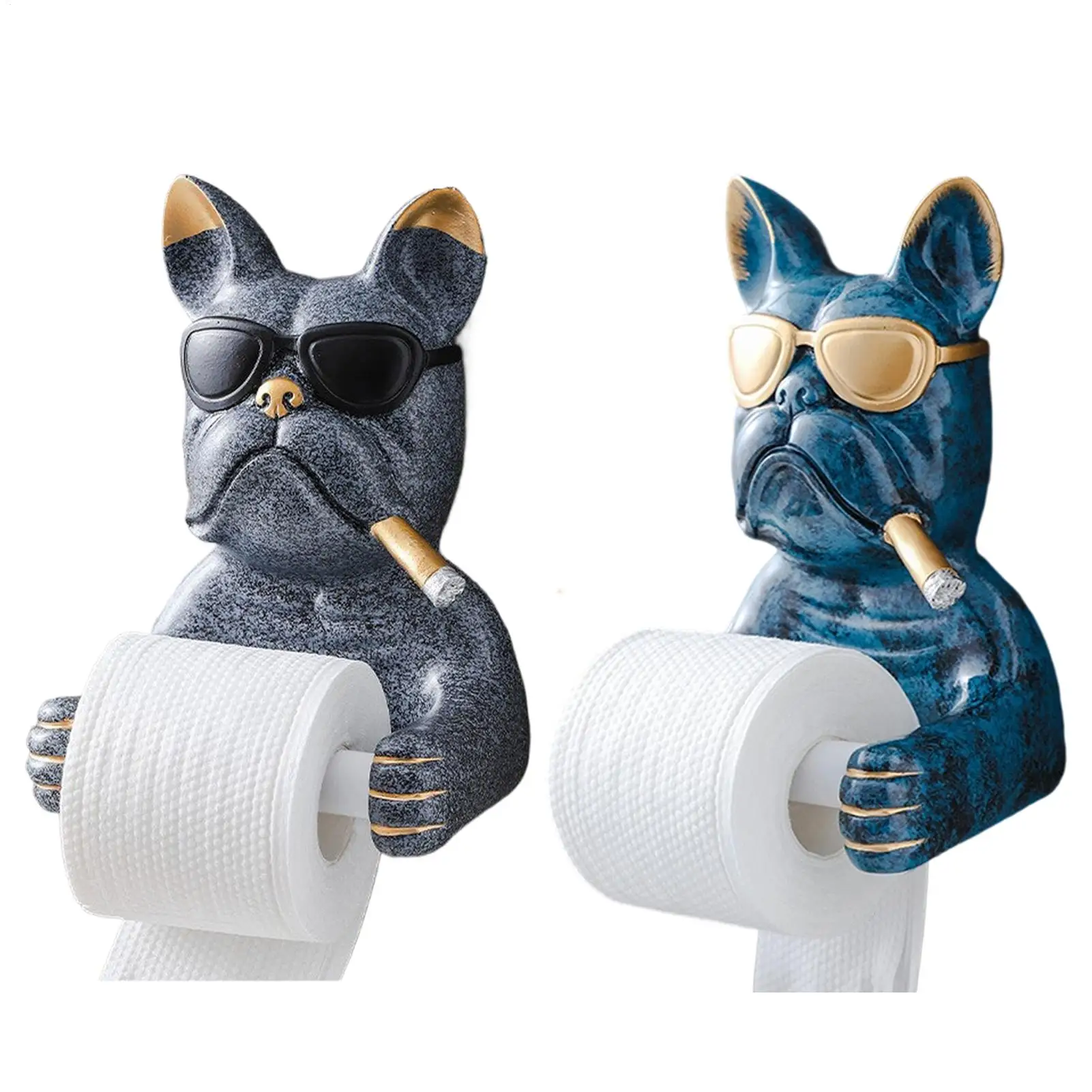 

Держатель для туалетной бумаги с французским бульдогом, держатель для туалетной бумаги, настенная стойка для рулонов, милый диспенсер для общежития, дома, автофургона, туалета, кухни