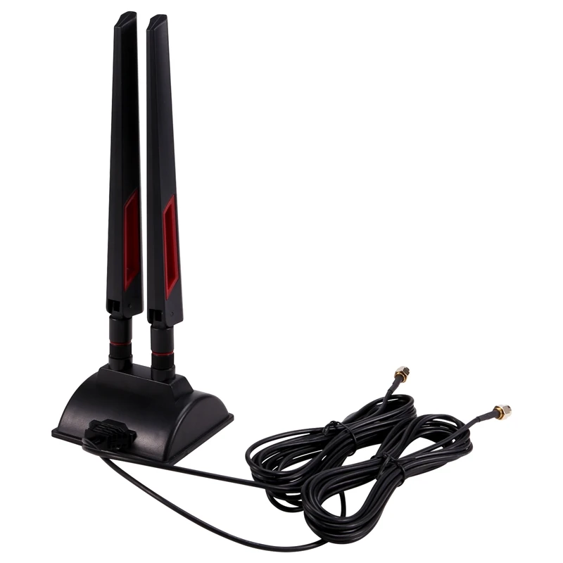 

2.4Ghz 5Ghz Magnetic Base Wifi Antenna For Router Wireless Network Card Dual-Band Antenna