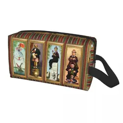 Personalizado Bonito Haunted Mansion Esticando Viagem Toiletry Bag, Mulheres Cosméticos Maquiagem Organizador, Armazenamento De Beleza, Kit Dopp