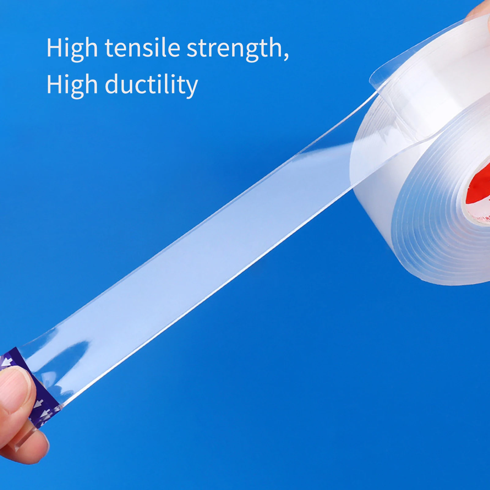 شريط مزدوج الجوانب - قبضة جل لاصقة قوية شديدة التحمل وقابلة لإعادة الاستخدام وقابلة للغسل للجدران والسجاد والمنزل والمكتب والتركيب القابل للإزالة