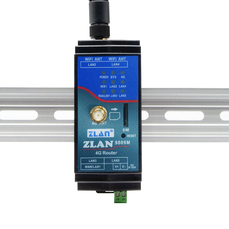 Router wireless 4G Scheda ferroviaria di livello industriale Porta multi-rete wifi Modulo di rete mobile stabile Internet ZLAN ZLAN9809M