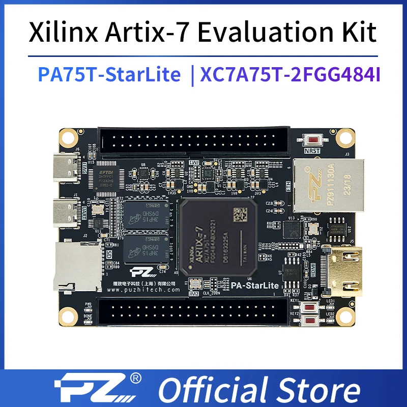 

PuZhi PZ-A775T Starlite Evaluation Kit Xilinx Artix-7 XC7A75T FPGA Development Board Core Borad MIPI Industrial Grade