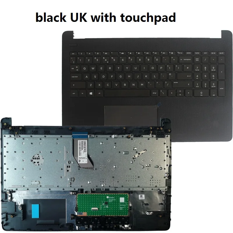 Imagem -04 - Russo Eua Espanhol Latin Teclado Portátil para hp 15-bs 15-bu 15-bw 250 g6 255 g6 Tpn-c129 Tpn-c130 com Capa Superior do Apoio das Mãos