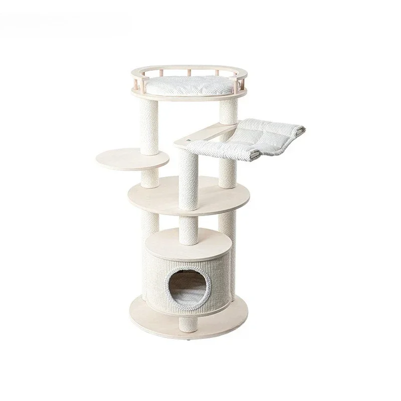 Climbing frame cat nest cat tree integrated multi-layer solid wood cat frame 688