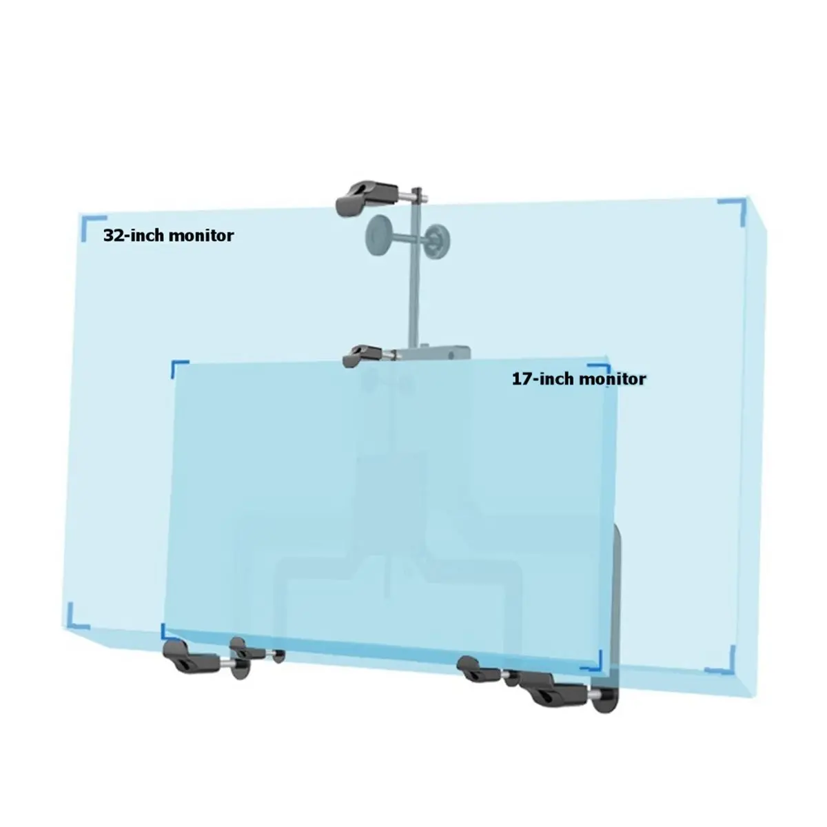 2026 New 17-32 Inch Extension Adapter Fixing Bracket Monitor Holder for No Mounting Hole Monitors Conversion Kit