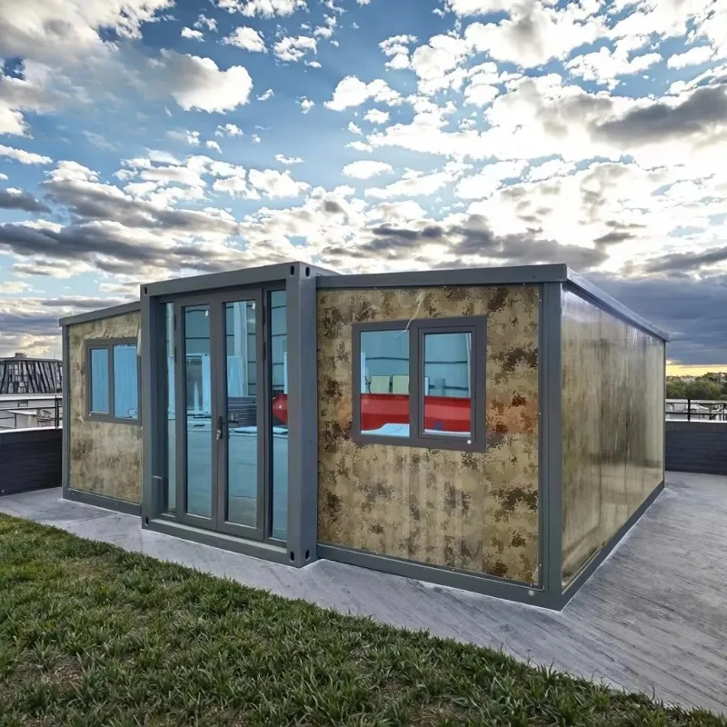 Mobile Trailer Prefab Tiny House Portable Customized Folding Room Expandable Container House Hot Sale in America