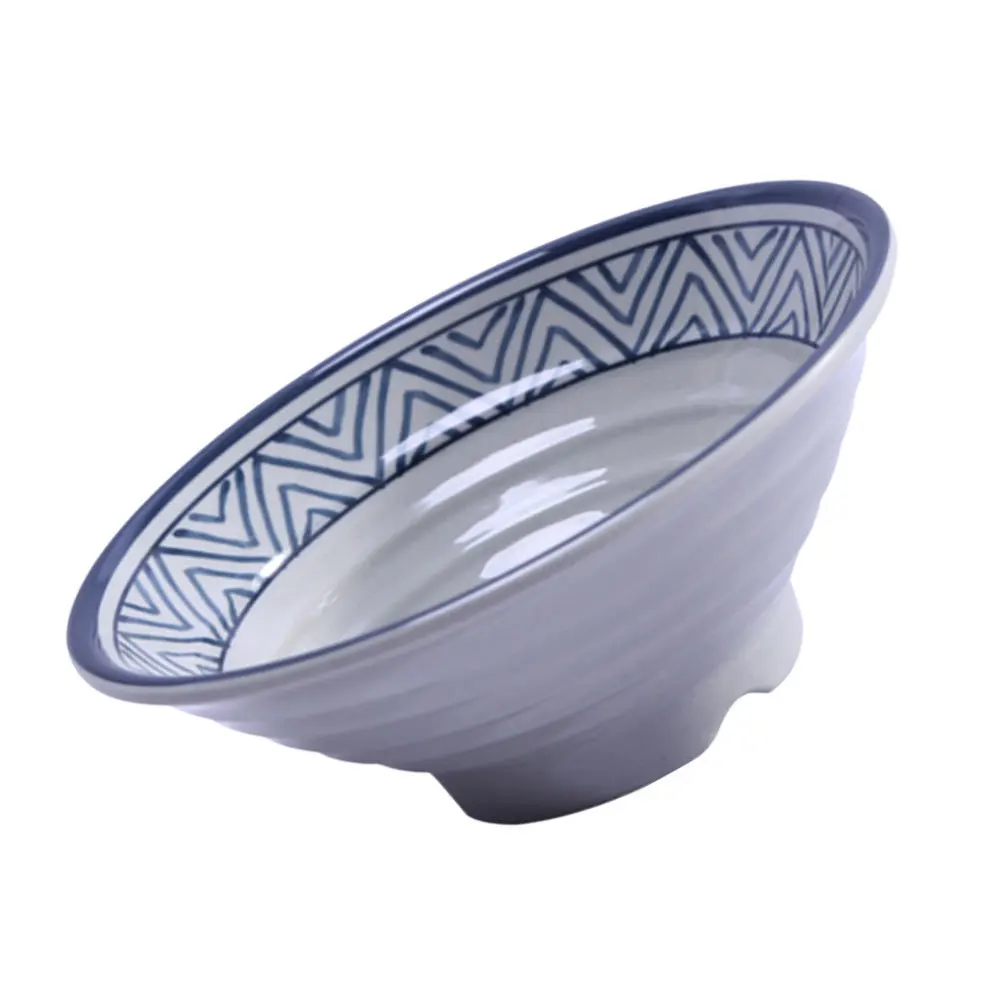

1Pcs Simple Design Melamine Noodle Container Blue for Daily Family Gathering Party Bar Restaurant Use Bowl