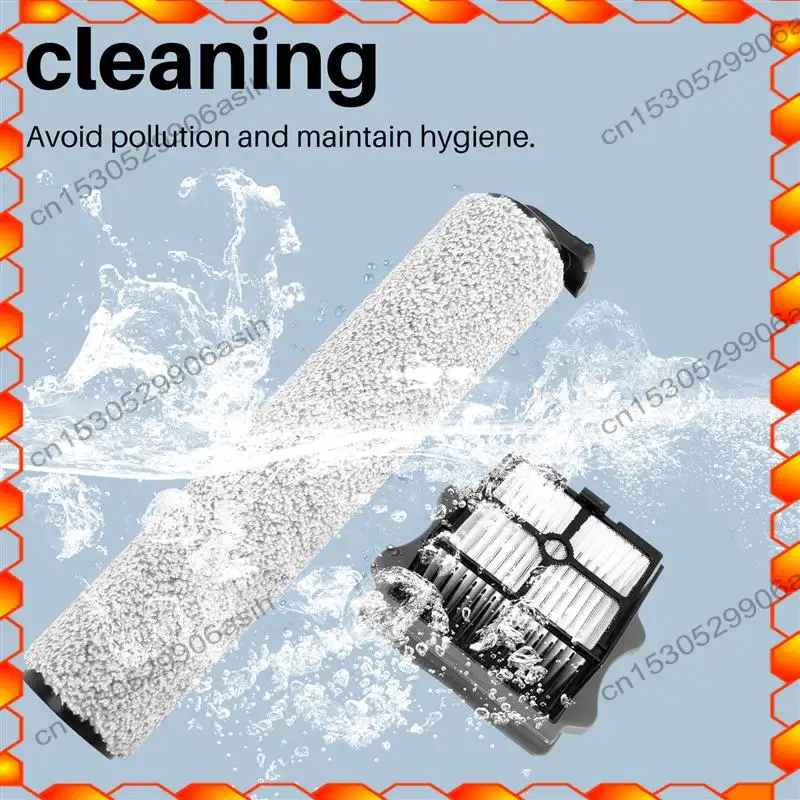 -AT52 فرشاة دوارة لفلتر HEPA لـ Tineco Floor One S3، مكنسة كهربائية Ifloor 3 Mop للأرضيات الرطبة والجافة