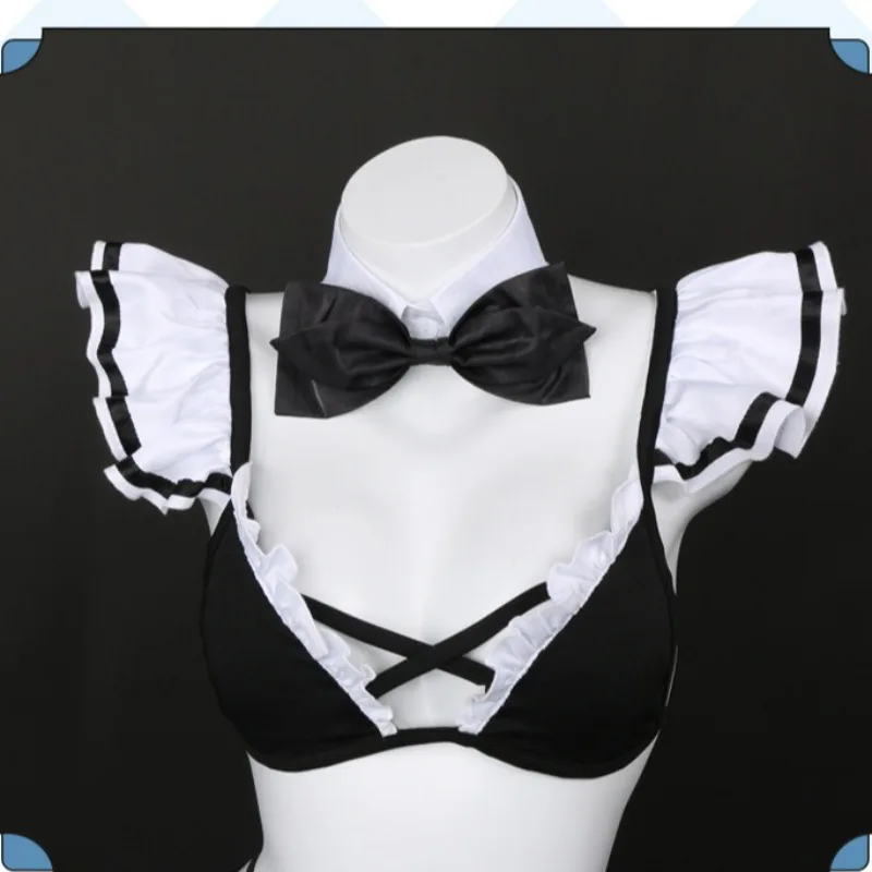 Anime Kitagawa Marin Cosplay Costume Naval Style Sailor Swimsuit Maid Outfits Wig for Women Summer Swimwear Halloween Outfits