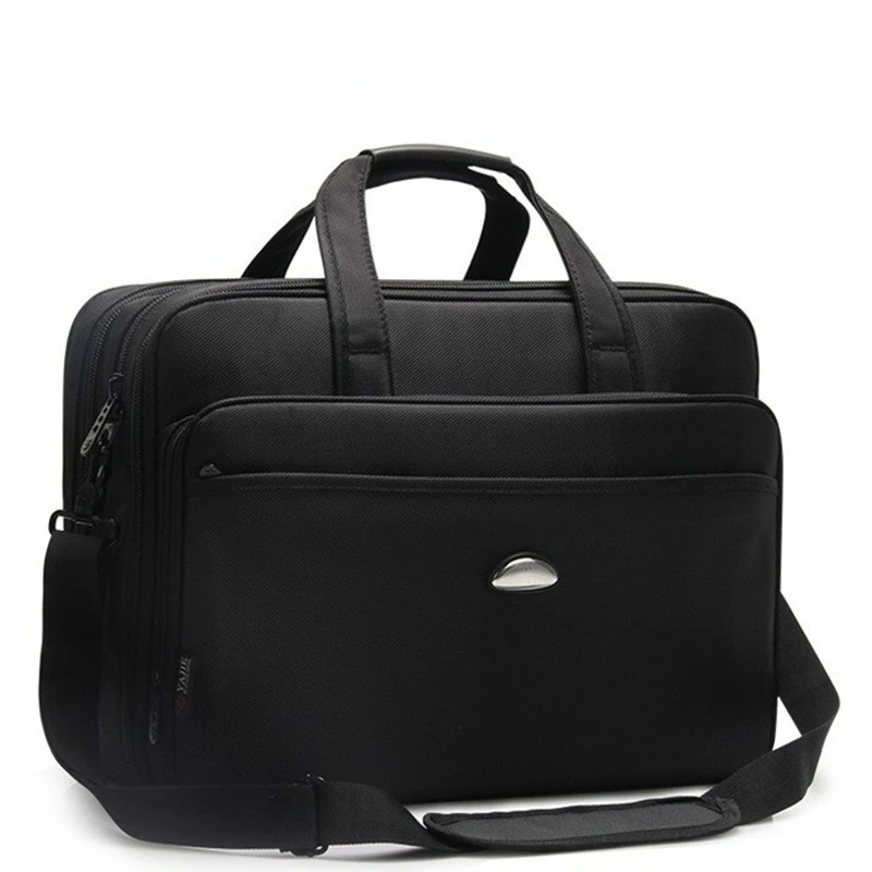 Large Capacity 17 Inch Laptop Briefcases Men Black Waterproof Notebook Bags Male Travel Shoulder Bag For MacBook Hp Dell Lenovo