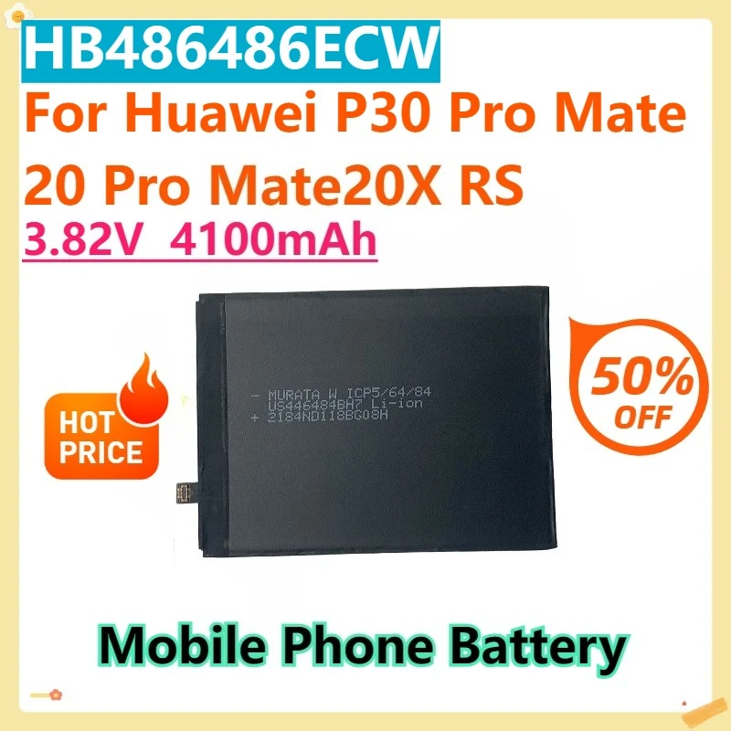 For Huawei P30 Pro Mate 20 Pro Mate20X RS 3.8V 4200mAh HB486486ECW Mobile Phone Battery