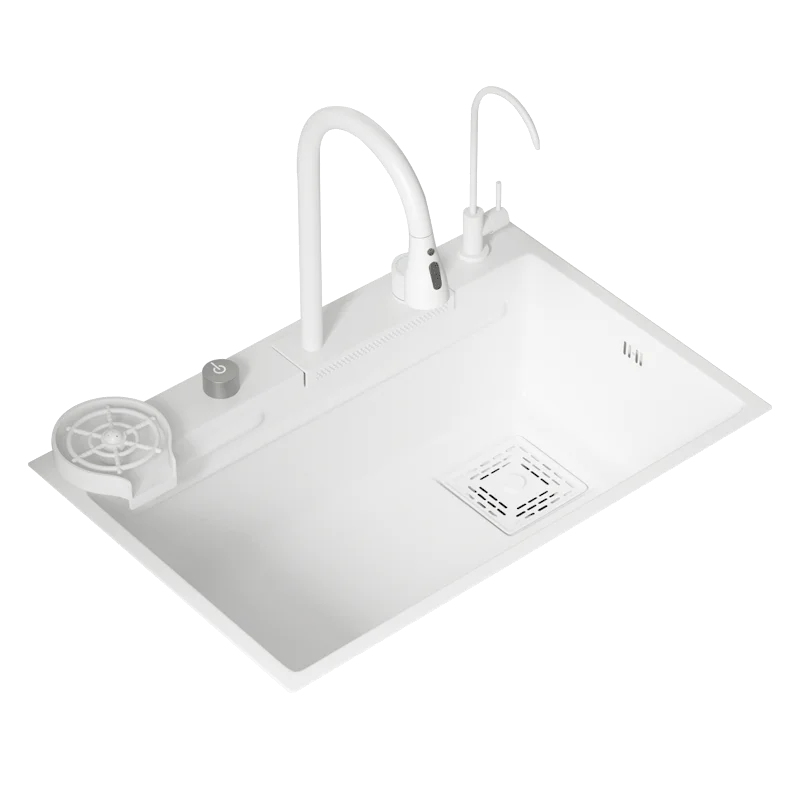 

Раковина с водопадом, большая одинарная раковина из нержавеющей стали 304, бытовая умная раковина для посудомоечной машины, столешница