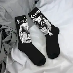 Fashion Women Socks Rock Alice In Chains Band Merchandise Super Soft Sport Stockings All Season