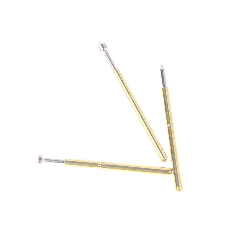 100 قطعة عالية الجودة الذهب اللون الربيع اختبار دبوس مجموعة الربيع اختبار دبوس P75-A2 B1 E2 E3 القطر الخارجي 1.02 مللي متر PCB التحقيق