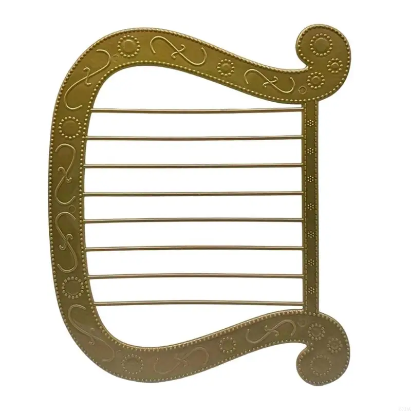 Plastic Simulated Harp for Cosplay Theater Productions and Family Activities 6XDA