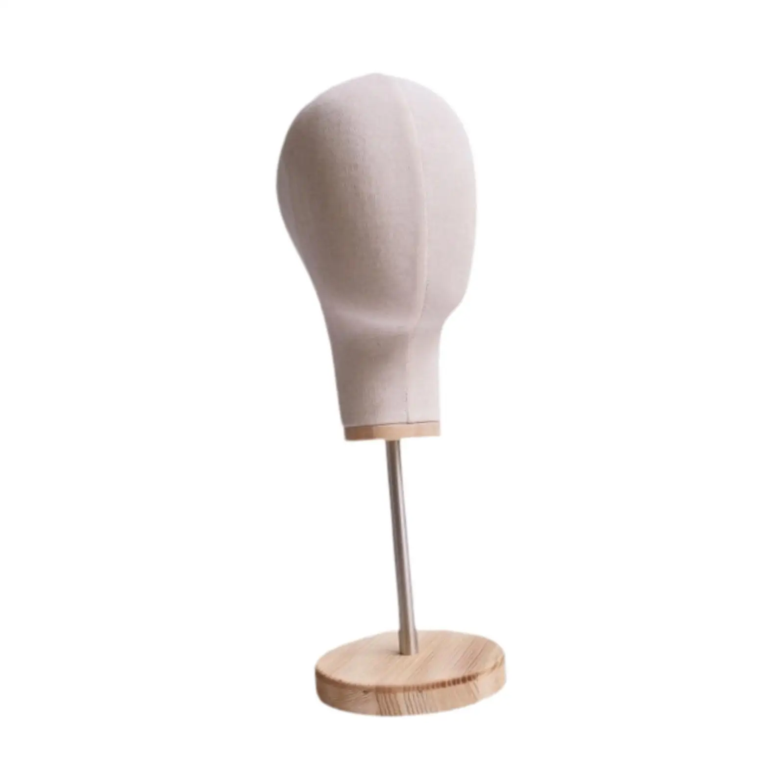Supporto per esposizione per cappelli con base in legno Supporto per cuffie per parrucche stabili per cappelli da salone