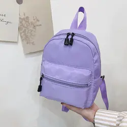 Mini zaini da donna Trend borsa da donna in Nylon borse da scuola piccole zaino bianco per zaino Casual moda per ragazze