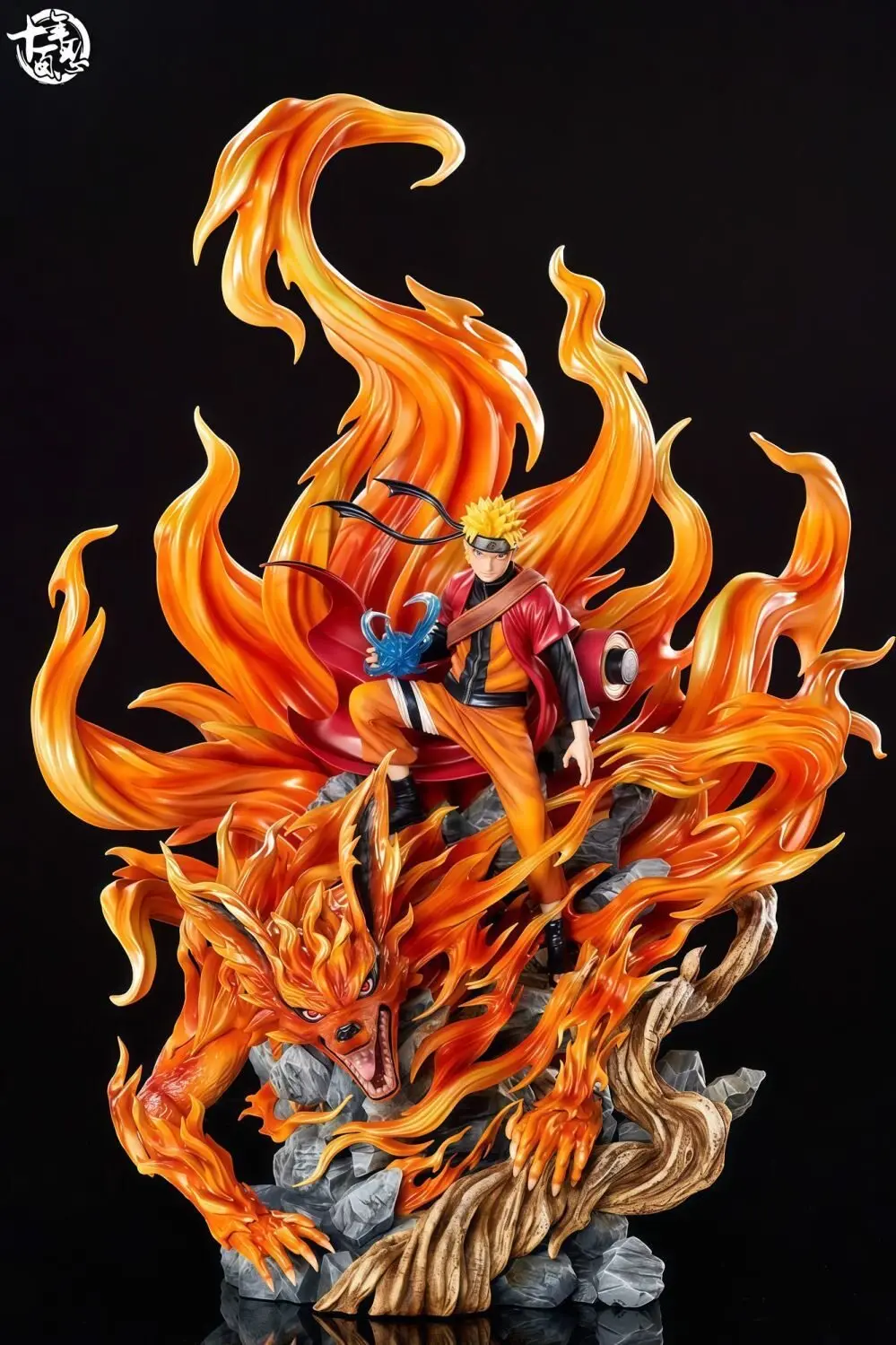 43cm Naruto Nine-Tails Mode Naruto GK Statue Model, Ten Years Hundred Ninjas Series Anime Desktop Ornament Merchandise Gift view 5