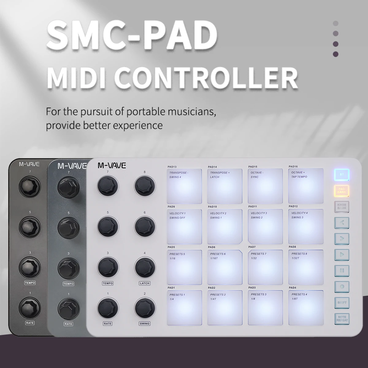 Contrôleur MIDI sans fil M-VAV - Midi Controller Pad avis et prix