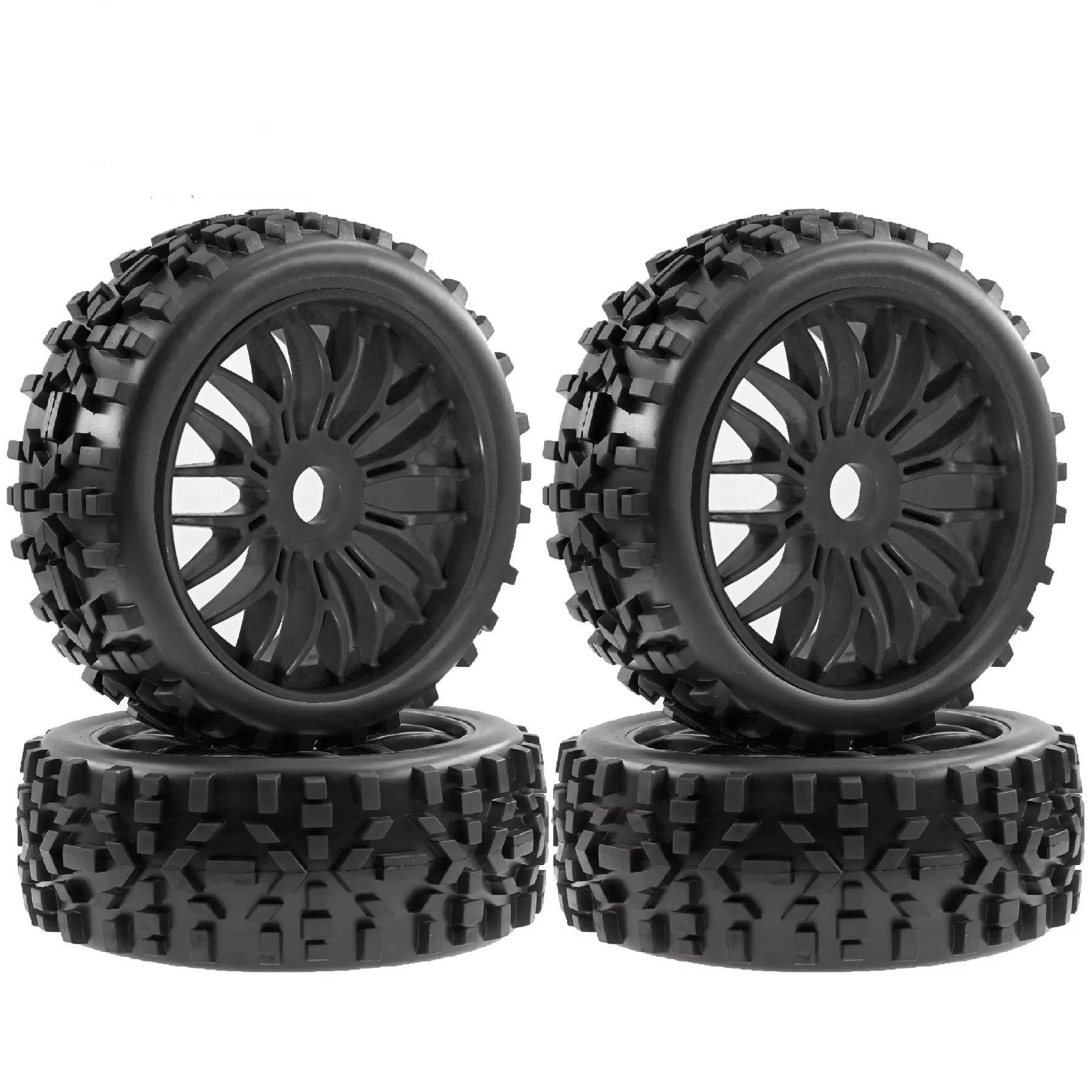 Pneus Buggy hexagonaux de 17mm pour voiture tout-terrain RC, ARRMA Typhon Traxxas Talion Team Trxs Redcat Losi Kyosho HPI WR8 HSP, pièces de mise à niveau, 1/8