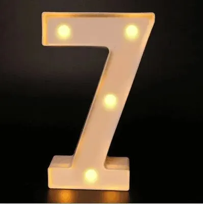 Nummerletterlamp Lichtgevend Alfabet Led-Verlichting Versiering Nachtlampje Voor Thuis Bruiloft Verjaardag Kerstfeest Decoratie
