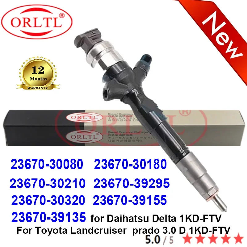 

Genuine Injector 23670-30080 23670-30180 23670-30210 23670-39295 23670-30320 23670-39155 23670-39135 For Toyota Landcruiser 1KD