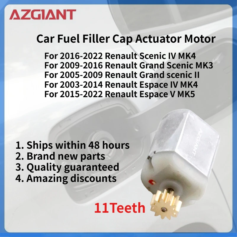 

For Renault Scenic IV MK4 2016-2022/Grand Scenic MK3 2009-2016 Car Fuel Filler Flap Open Lock Release Actuator Core Motor