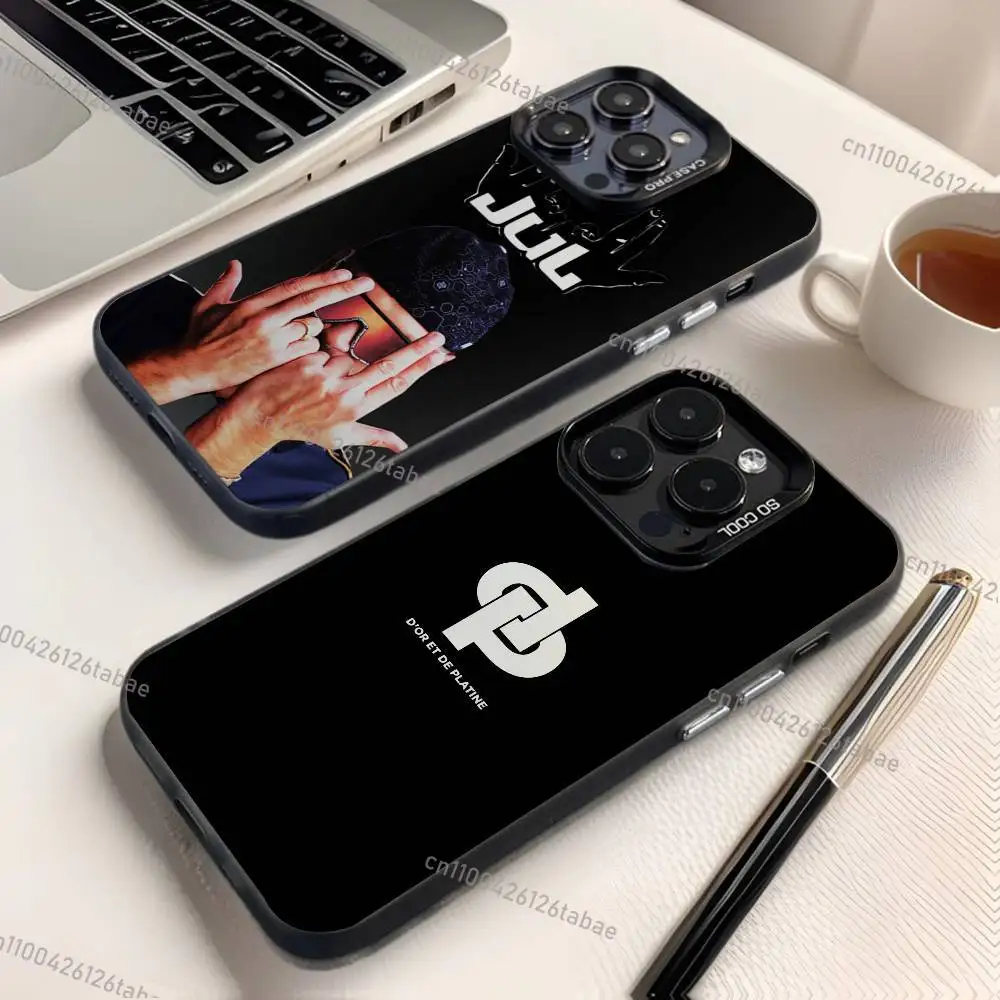 

COOL Rapper Phone Case For IPhone 17 16 15 14 13 12 11 Pro Max J-Jul F-Franch,Grey Black Matte Laser Metallic Aurora Funda TPU