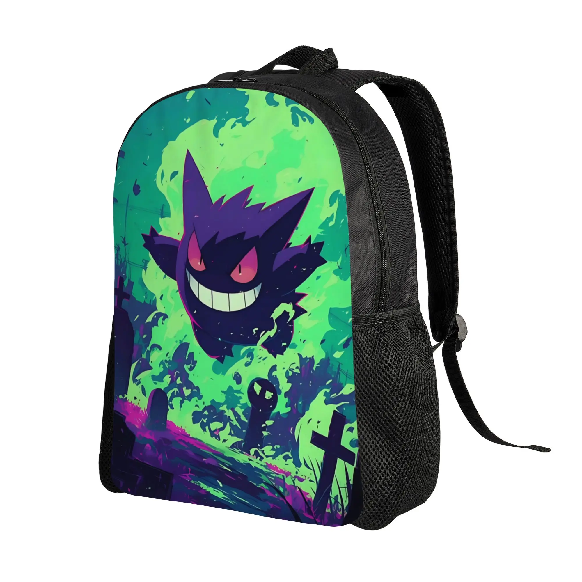 Fashion Pokemon Halloween Gengar Backpack Daypack  mochila School Large Capacity Rucksack