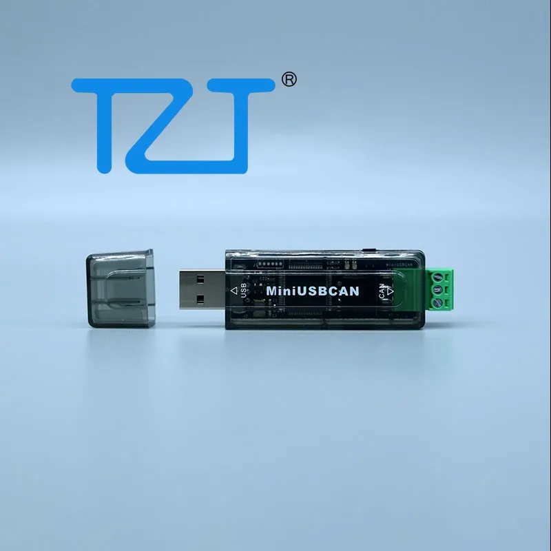 TZT USBCAN I Mini CAN Analyzer Support Secondary Development for CANopen J1939 DeviceNet Compatible with ZLG USBCAN Card