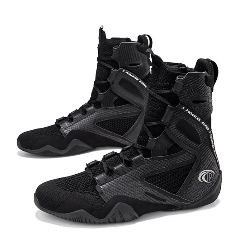 Best Selling Boxing Shoes Unisex Black White Fighting Boots Men Women Good Quality Wrestling Shoes Couples Luxury Brand Gym Shoe