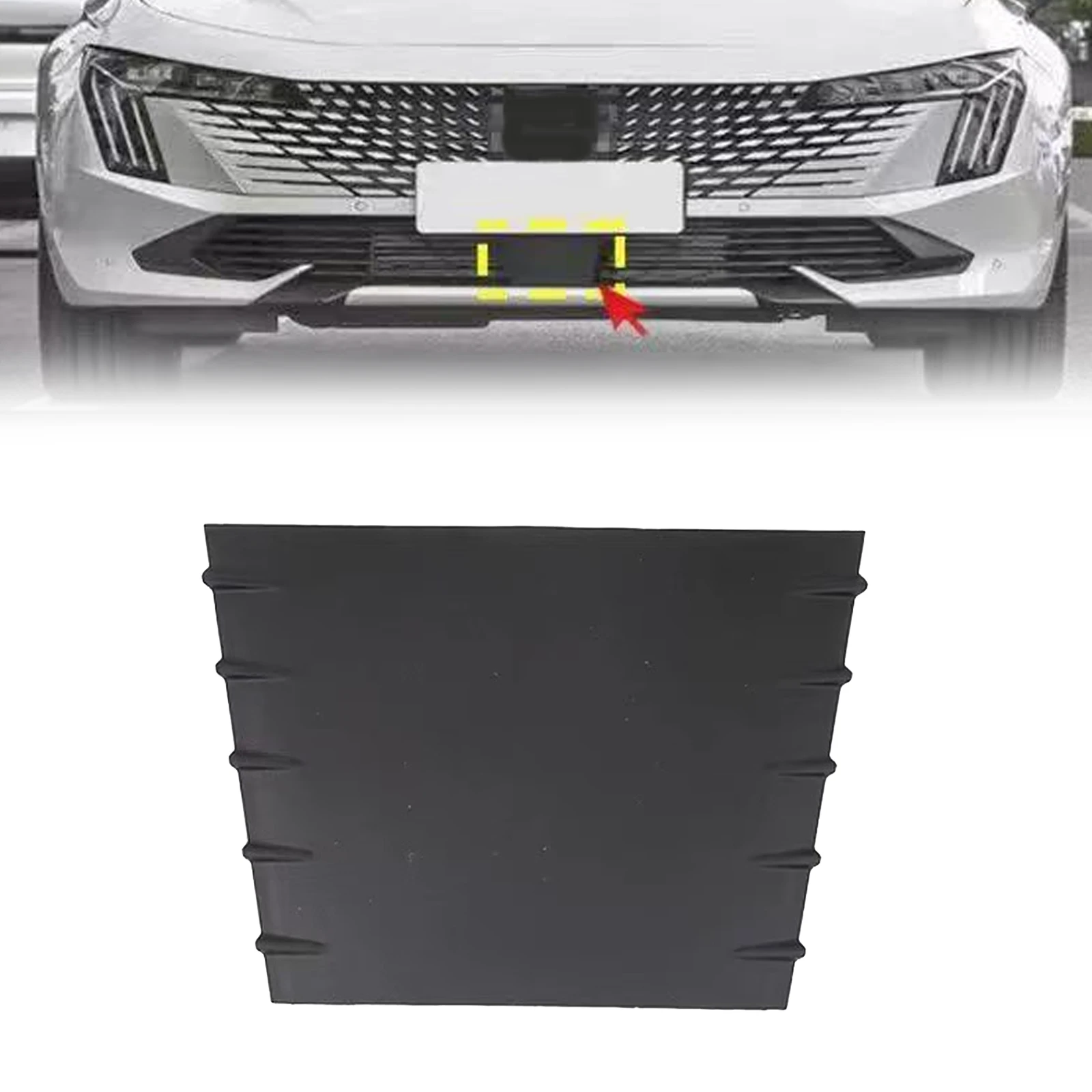 

Front Bumper Grille Cover Plate for 508 R8 with Plastic Material Compatible with 98173363XT 9820927477 YL012453XT