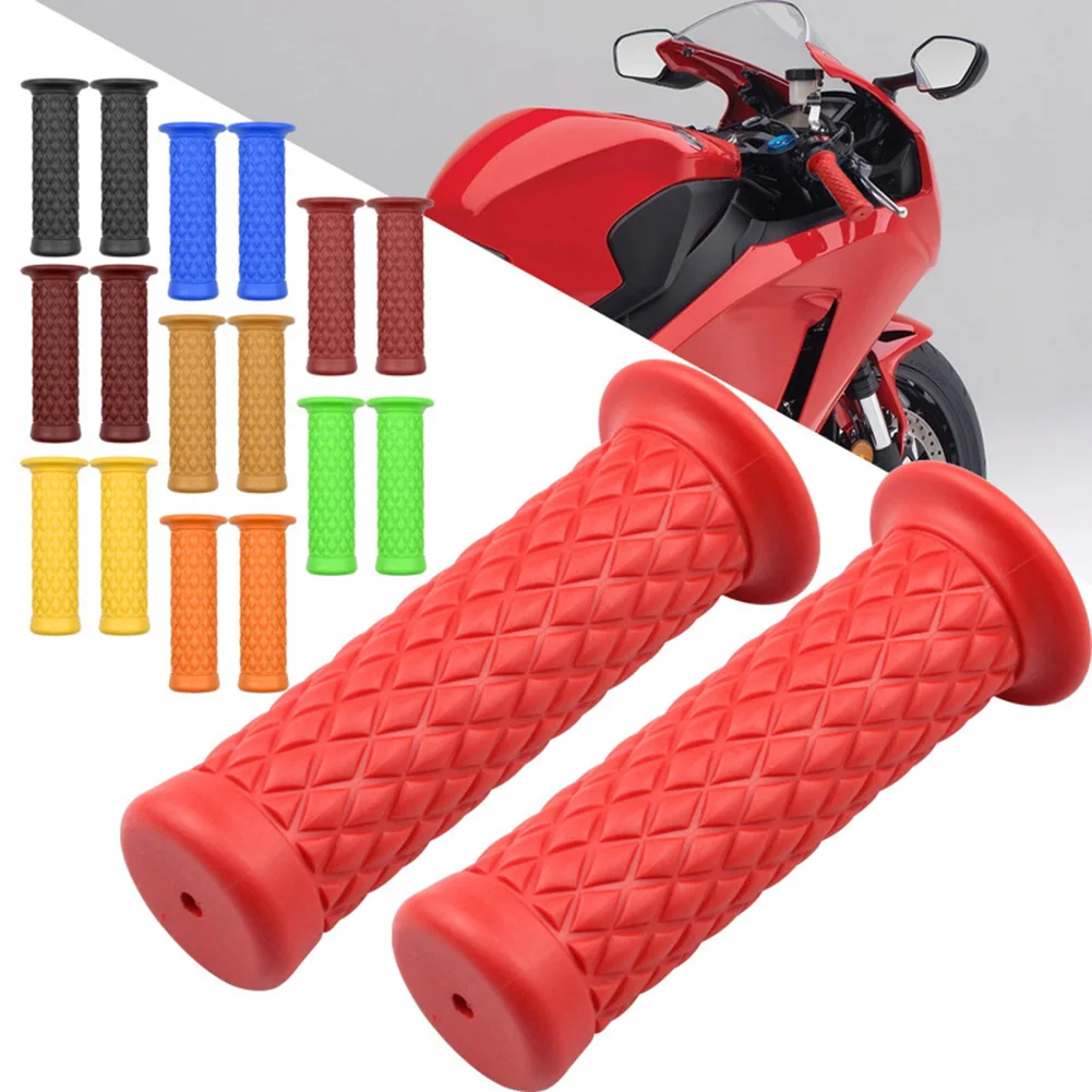 22mm / 25mm Rubber  Handlebar Cover Motorcycle Hand Grip Universal