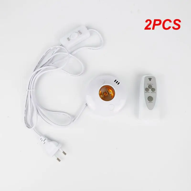 

2PCS Wireless remote control lamp holder E26/E27 bulb universal socket with timer remote control Try on LED/CFL lamp