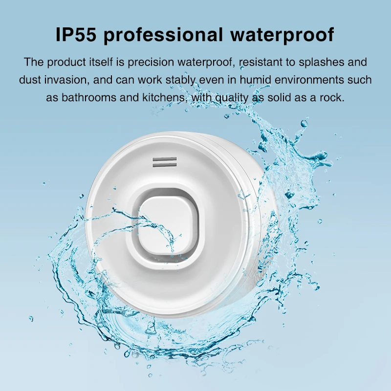 Detectores de fugas de agua WiFi, paquete de 3, Sensor de fugas de agua fuerte de 100dB, alarma inalámbrica de fugas de agua y goteo Wi-Fi, alertas de aplicaciones Smartlife,