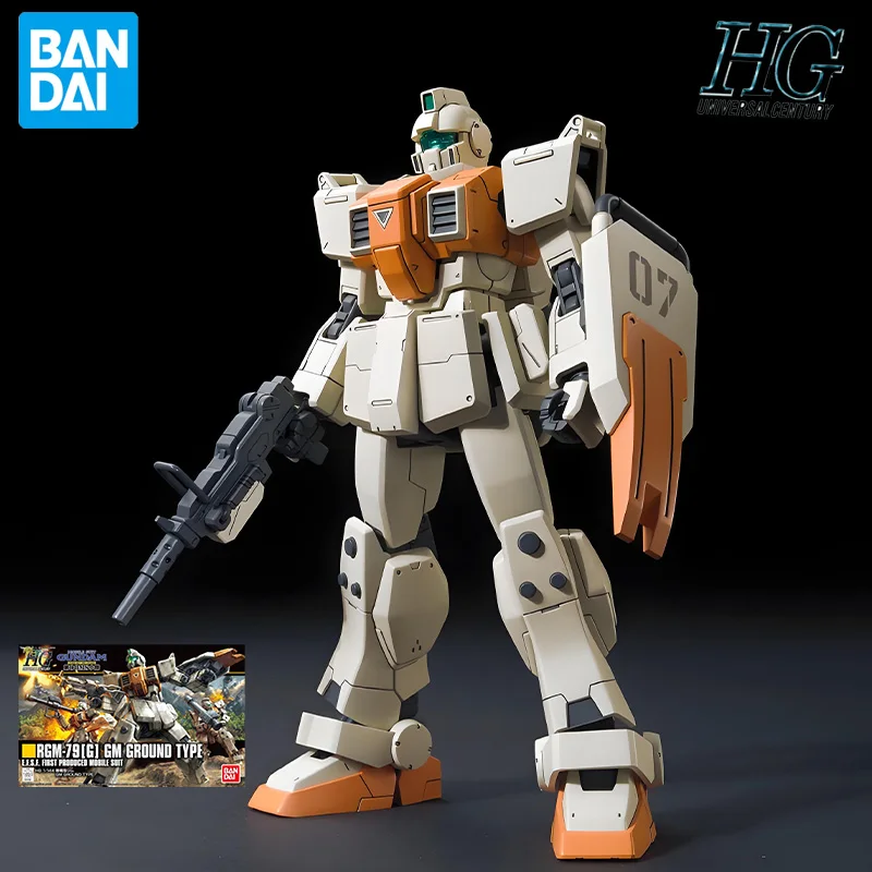

Оригинальная серия BANDAI HGUC HGUC 202 GM, аниме-фигурка земли, сборка, орнамент, модель игрушки, Коллекционная модель