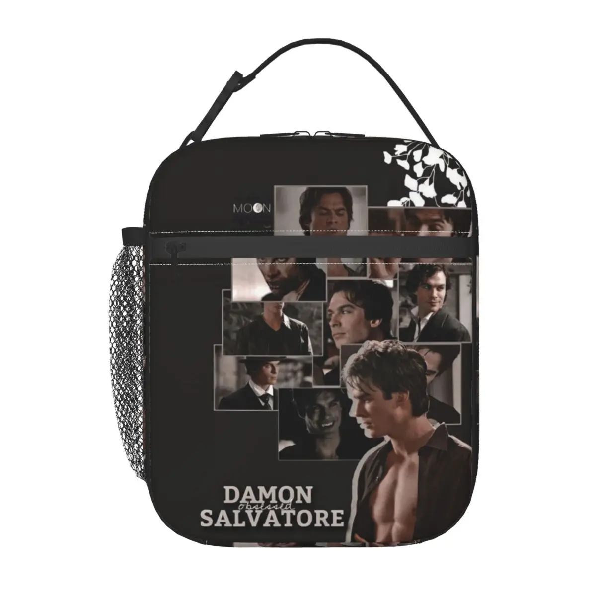 The Vampire Diaries Damon Salvatore Insulated Lunch Bag for Women Children Portable Food Boxes Thermal Lunch Box Tote