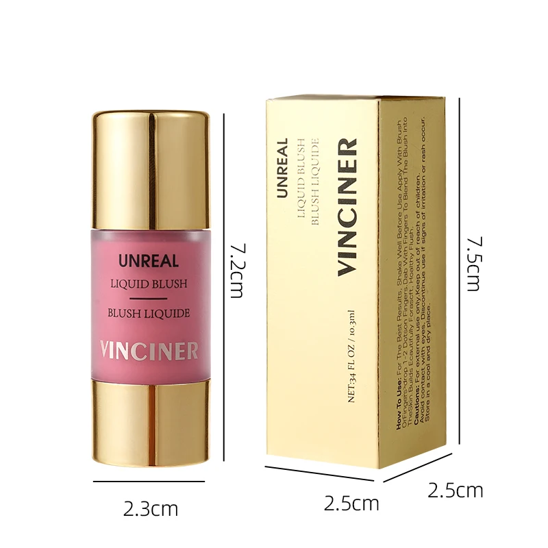 Liquid blush, Long Lasting Color, Glowy, Soft Color, Natural Look, Soft Velvet Texture Face Cheek Tint