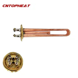 73mm Flange 3 Phase 380V Copper Heater Instant Water Boiler Heating Element 6KW/9KW/12KW