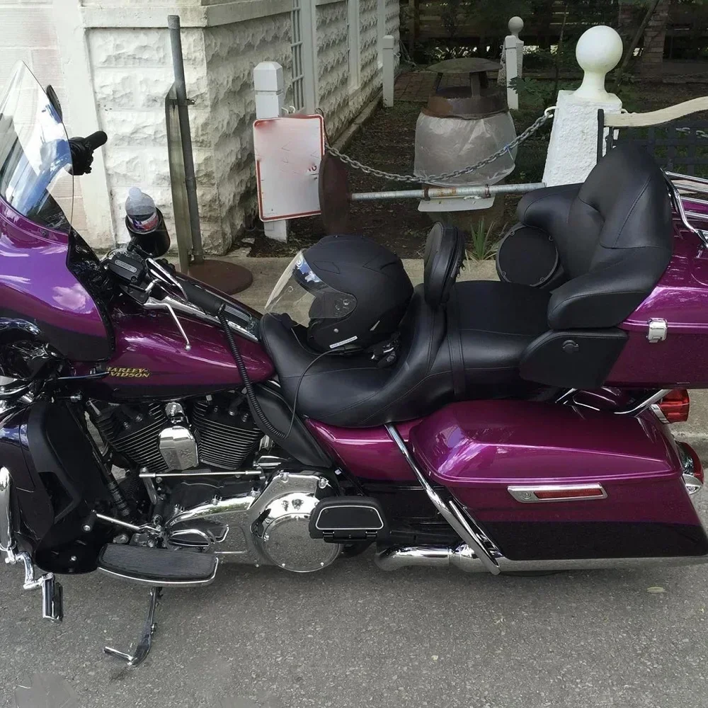 Motorcycle Adjustable Detachable Plug-In Driver Backrest Rider Sissy Bar For Harley Touring Electra Road Street Glide Road King