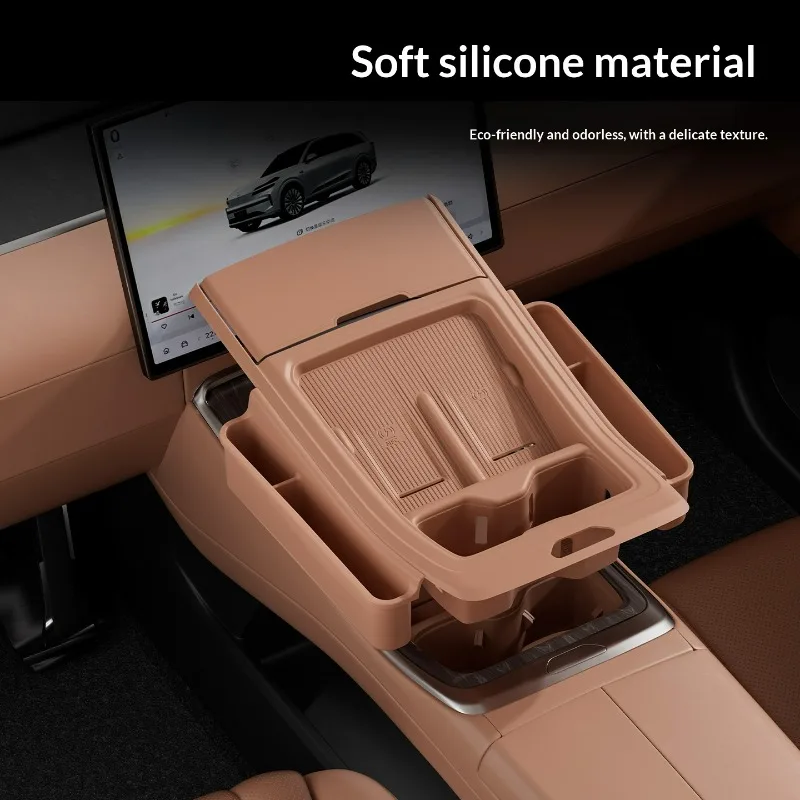 For 2025 Leapmotor L90 Upper Center Console Storage Mat Full Wrap Multi-functional Organizer Pad Car Interior Mod Accessories